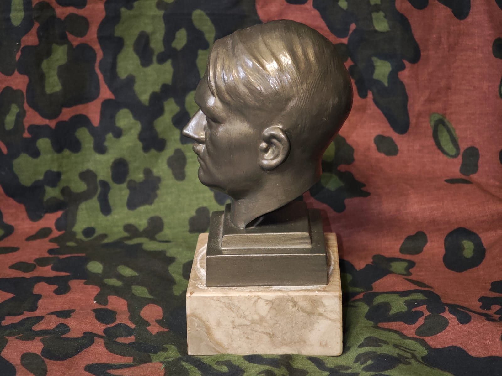 Adolf Hitler Bust on Stone Base – Dated 1941