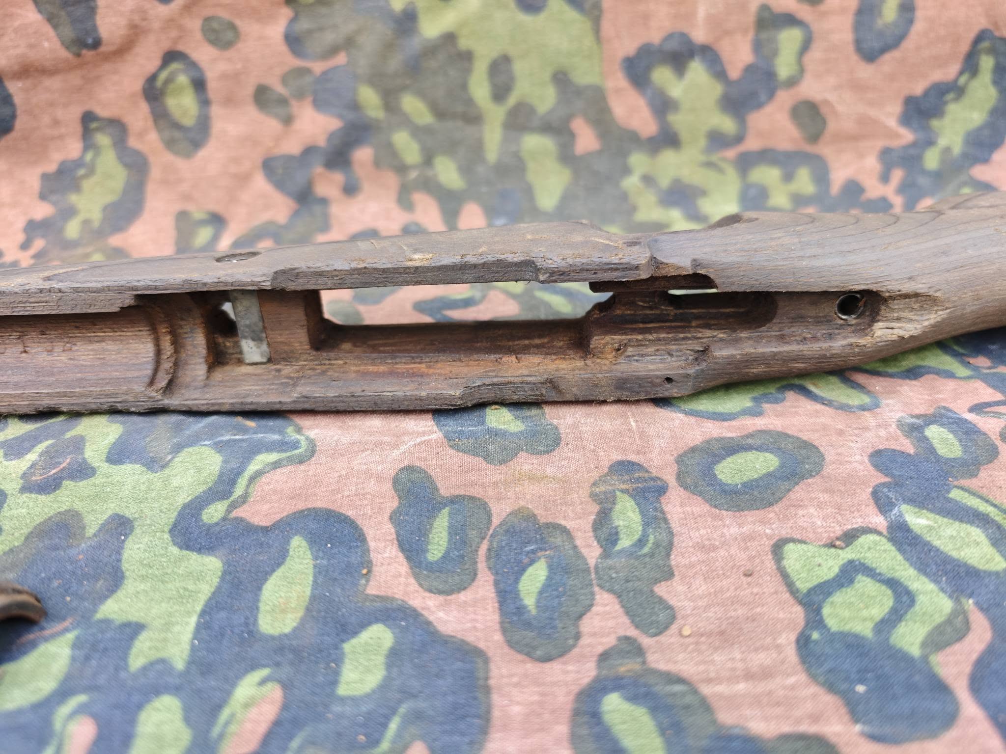 German Mauser K98k Rifle Stock – Well-Preserved Bog Find