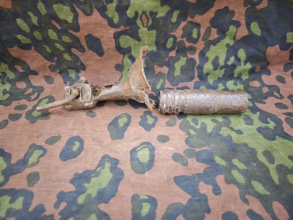 Exploded German Mauser K98 Rifle Grenade Launcher (Schiessbecher)