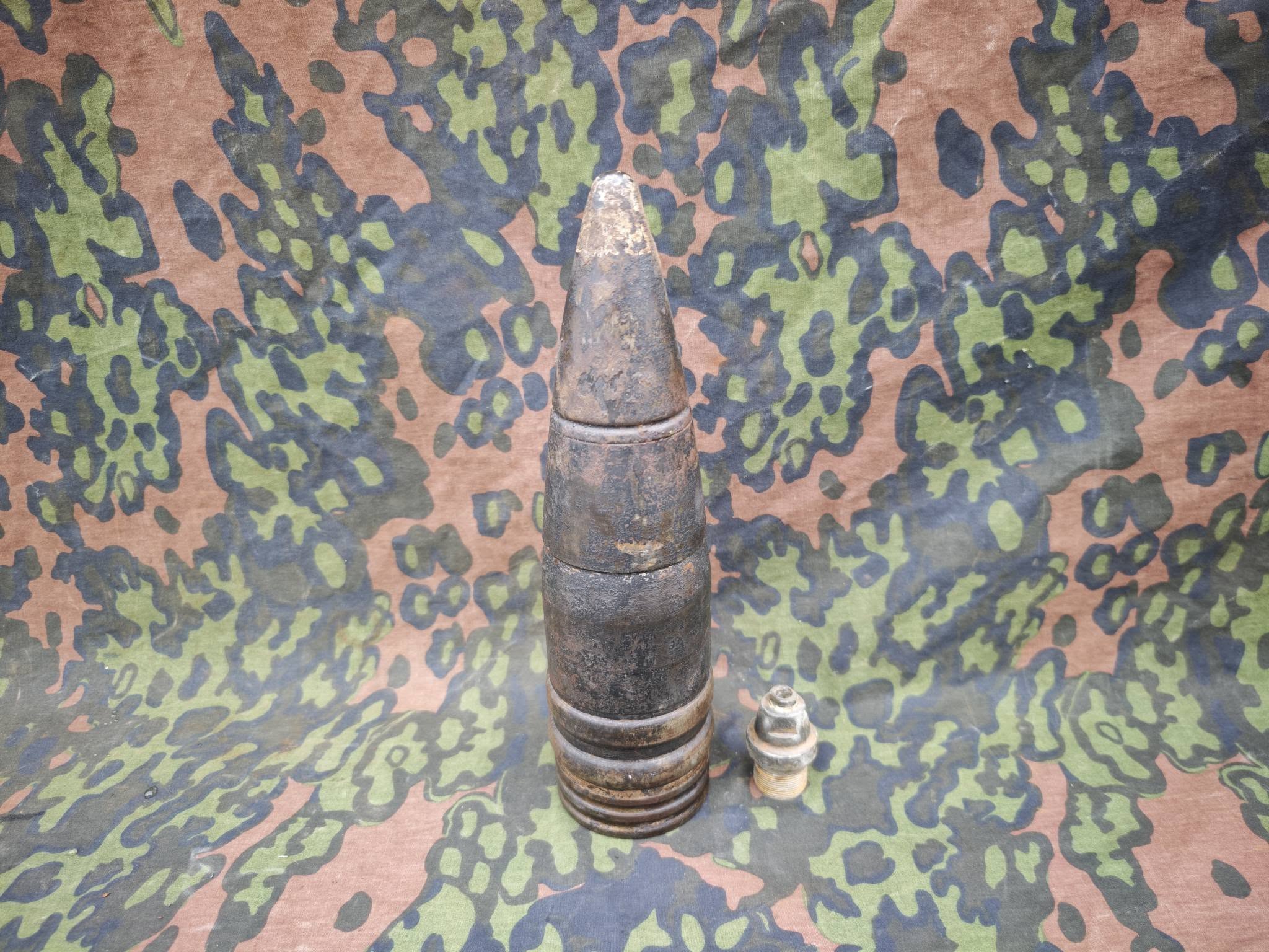 WW2 German 8.8cm KwK 43 Pzgr. APCBC Round – Inert No.2