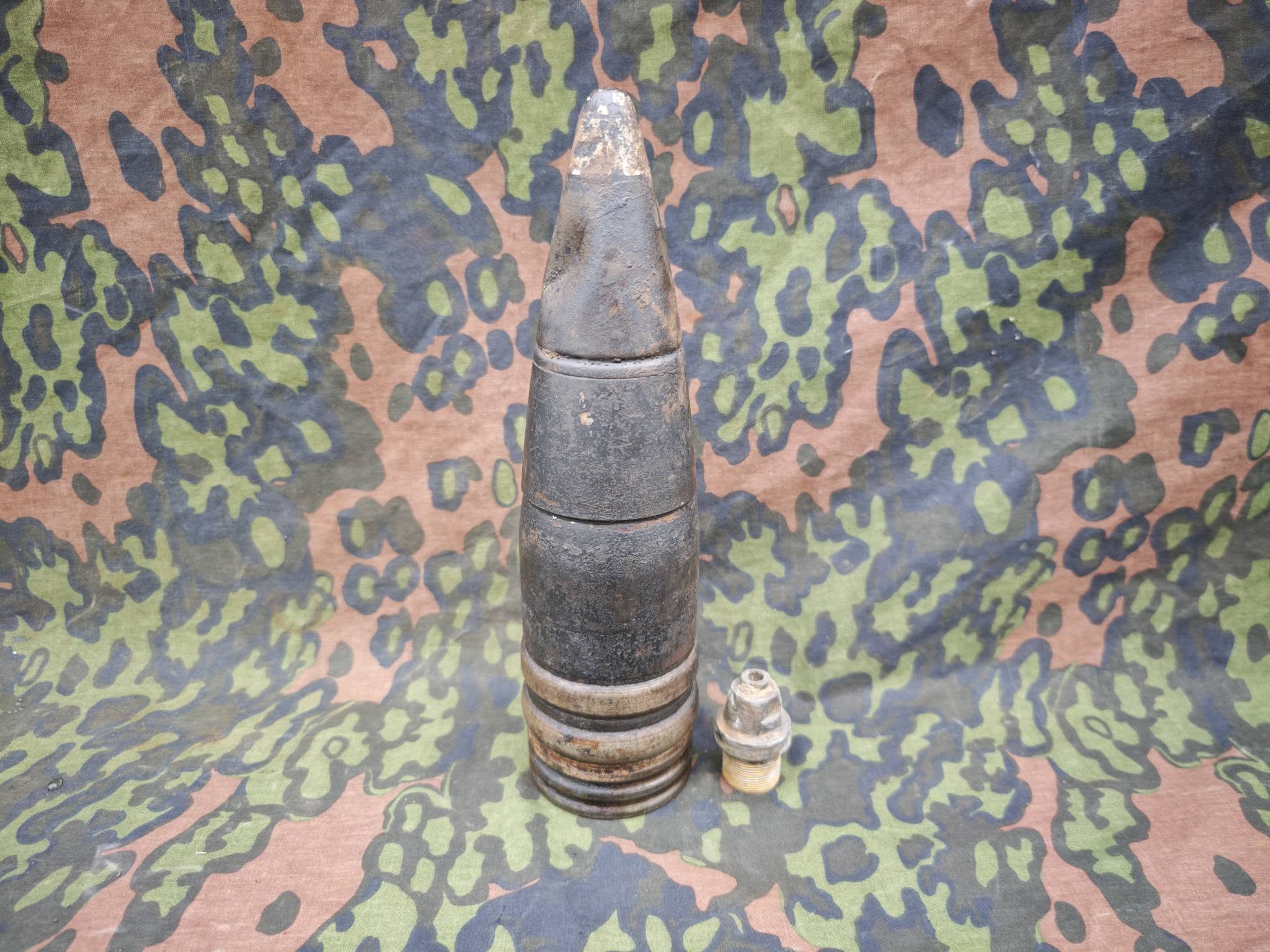 WW2 German 8.8cm KwK 43 Pzgr. APCBC Round – Inert No.2
