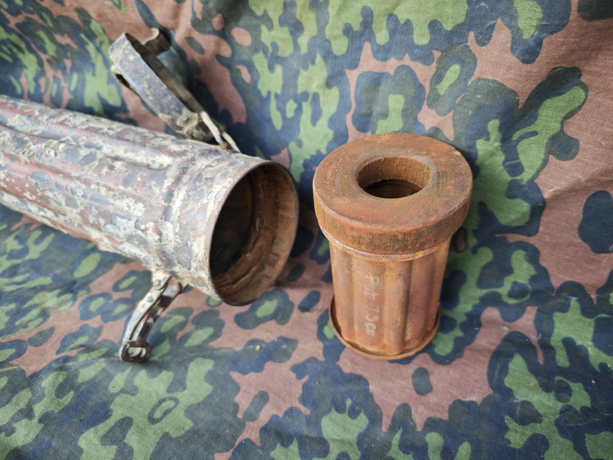Original German 7.62cm Sprgr. Patr. 39 Transport Tube for Pak 36(r)