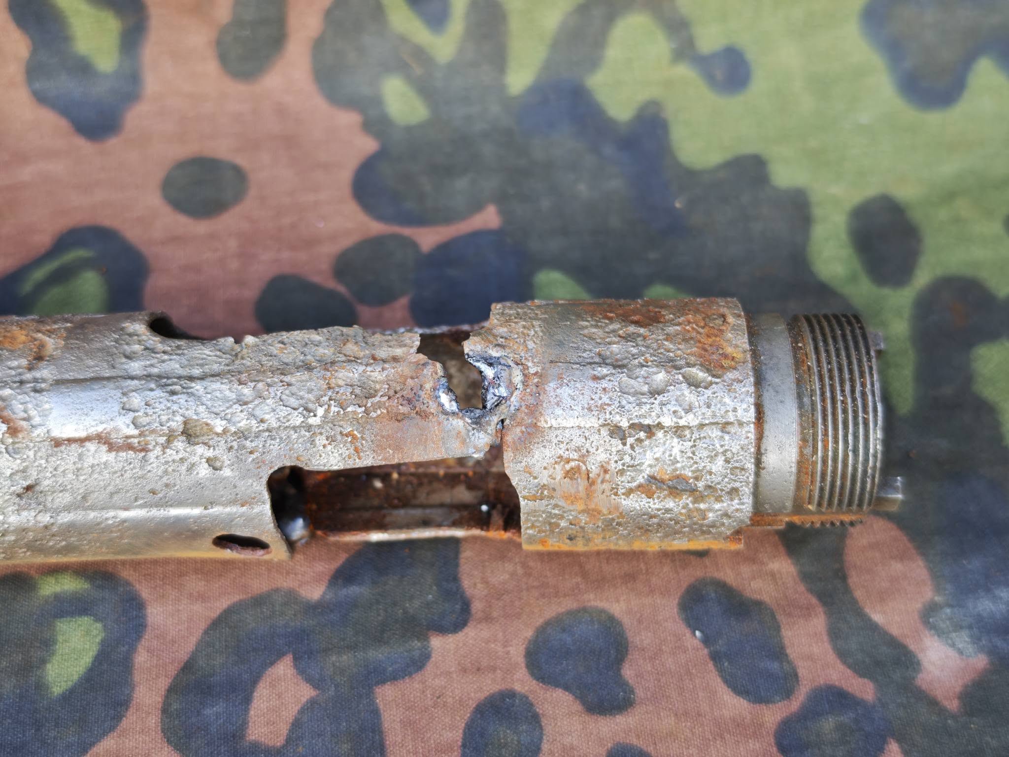 Original German WW2 MP40 Receiver Tube – Battlefield Relic No.2