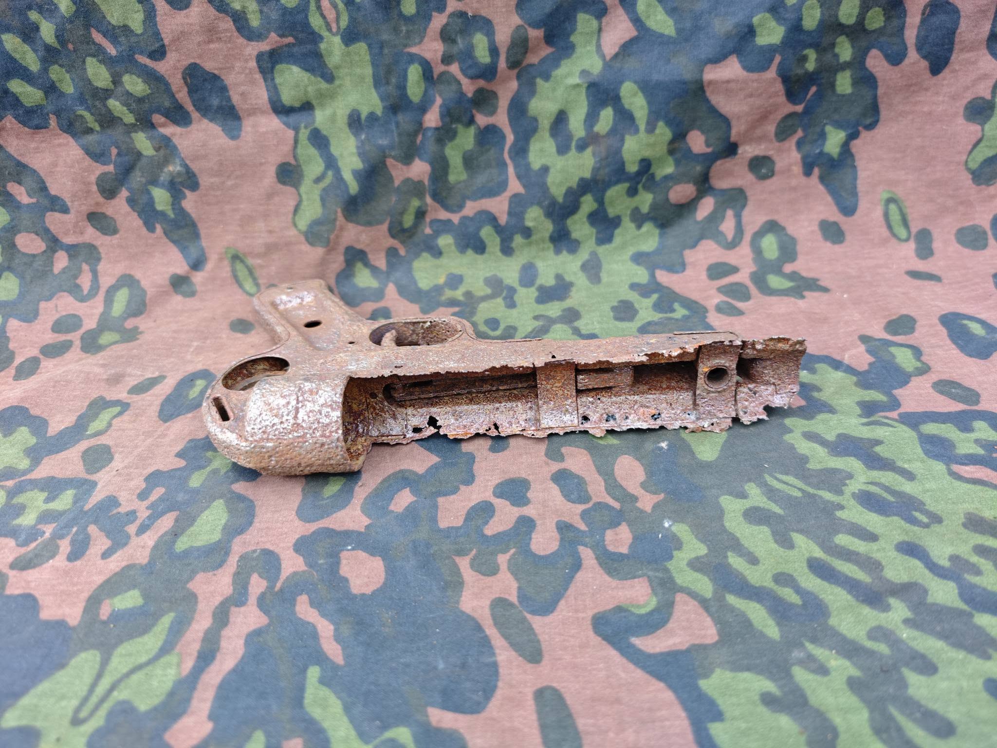 Original German WWII MP40 Late-War Lower Receiver – Battlefield Relic