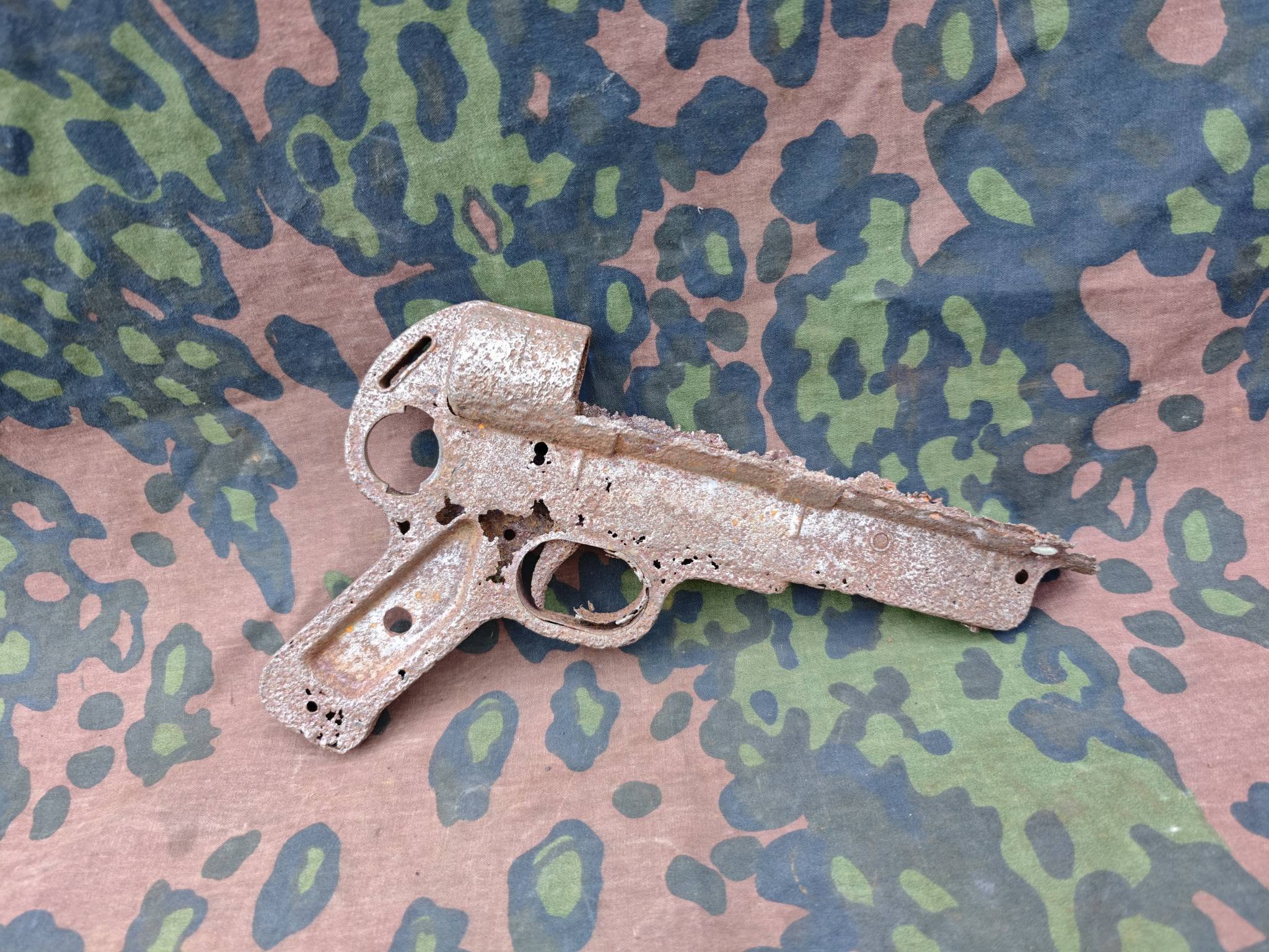 Original German WWII MP40 Late-War Lower Receiver – Battlefield Relic