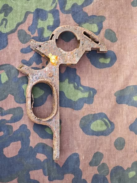 Original German WW2 MP40 Trigger Housing / Magazine Housing – Partial Battlefield Relic