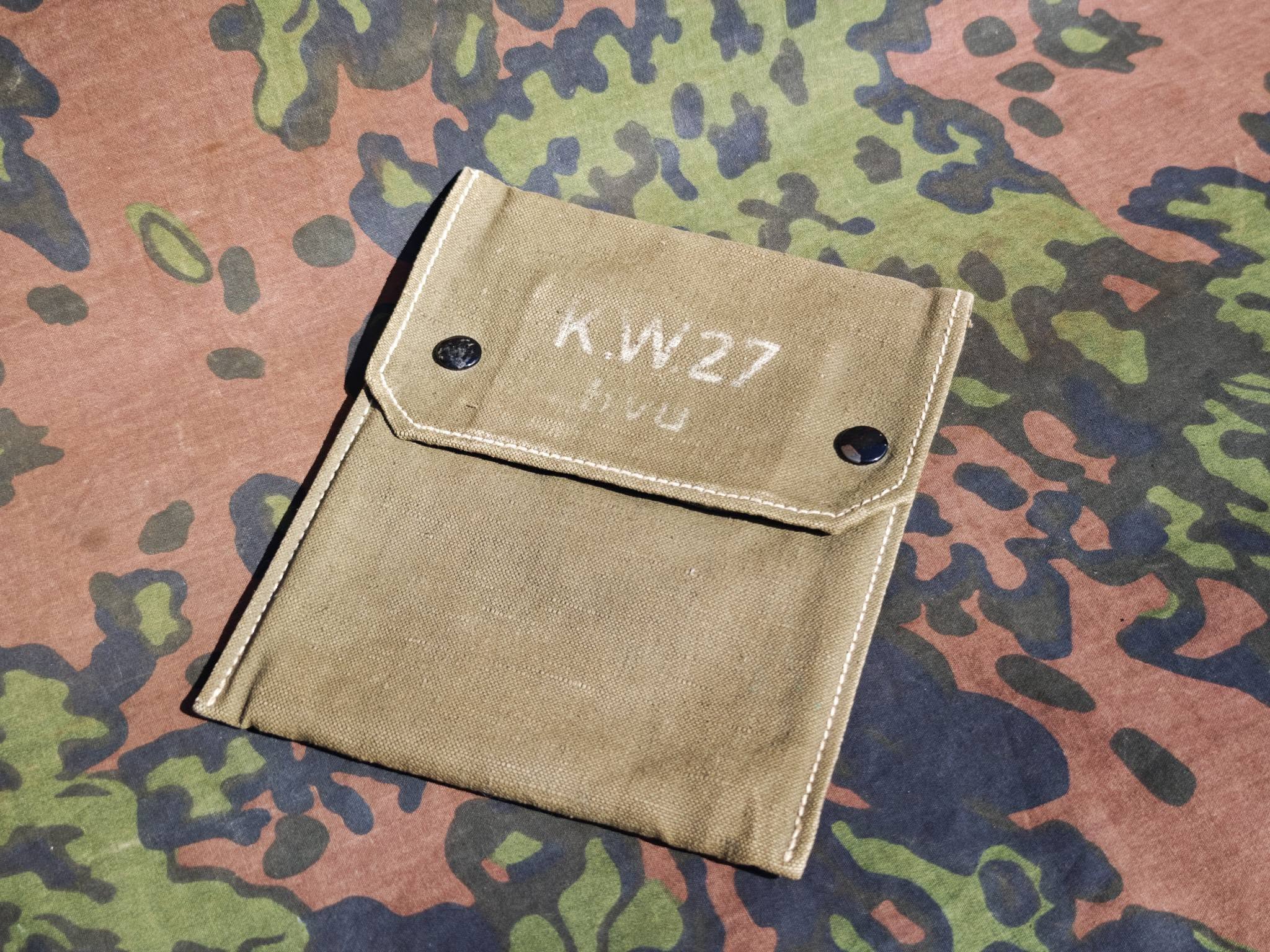Original German WWII Maps Ruler Pouch