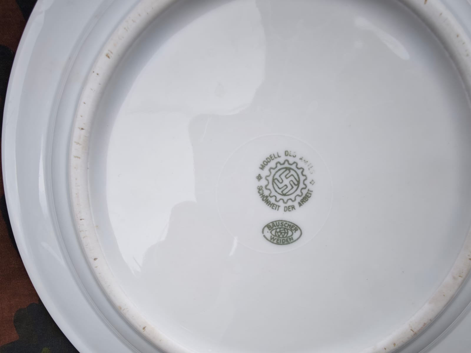 Original WWII German "Schönheit der Arbeit" Dinner Plate