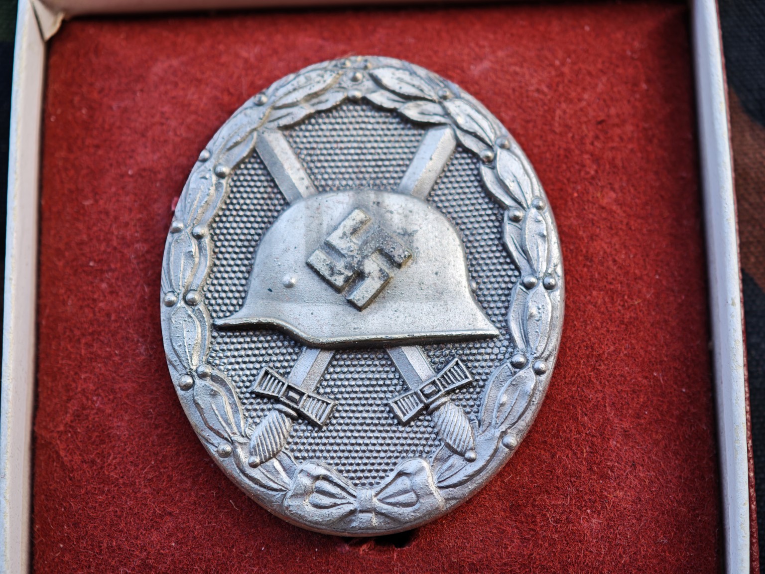 German Silver Wound Badge “65” in Case