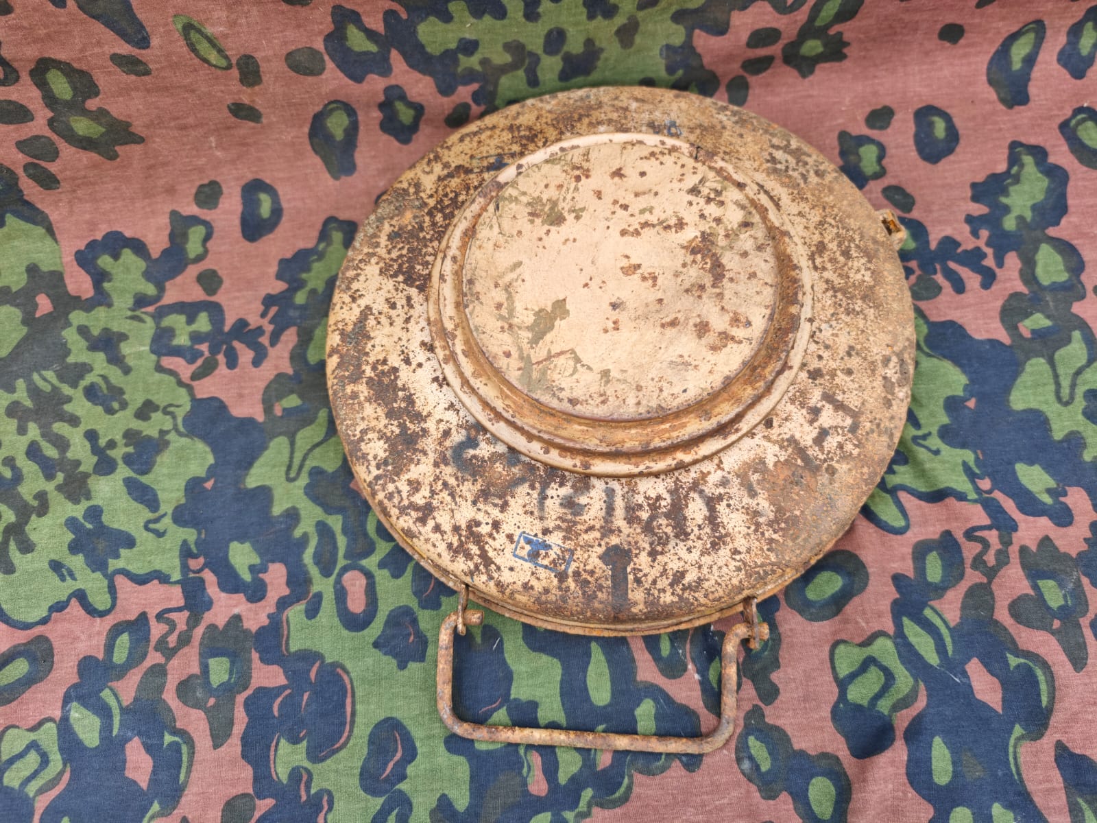 Original WWII German T.Mi.43 (Tellermine 43) anti-tank mine.