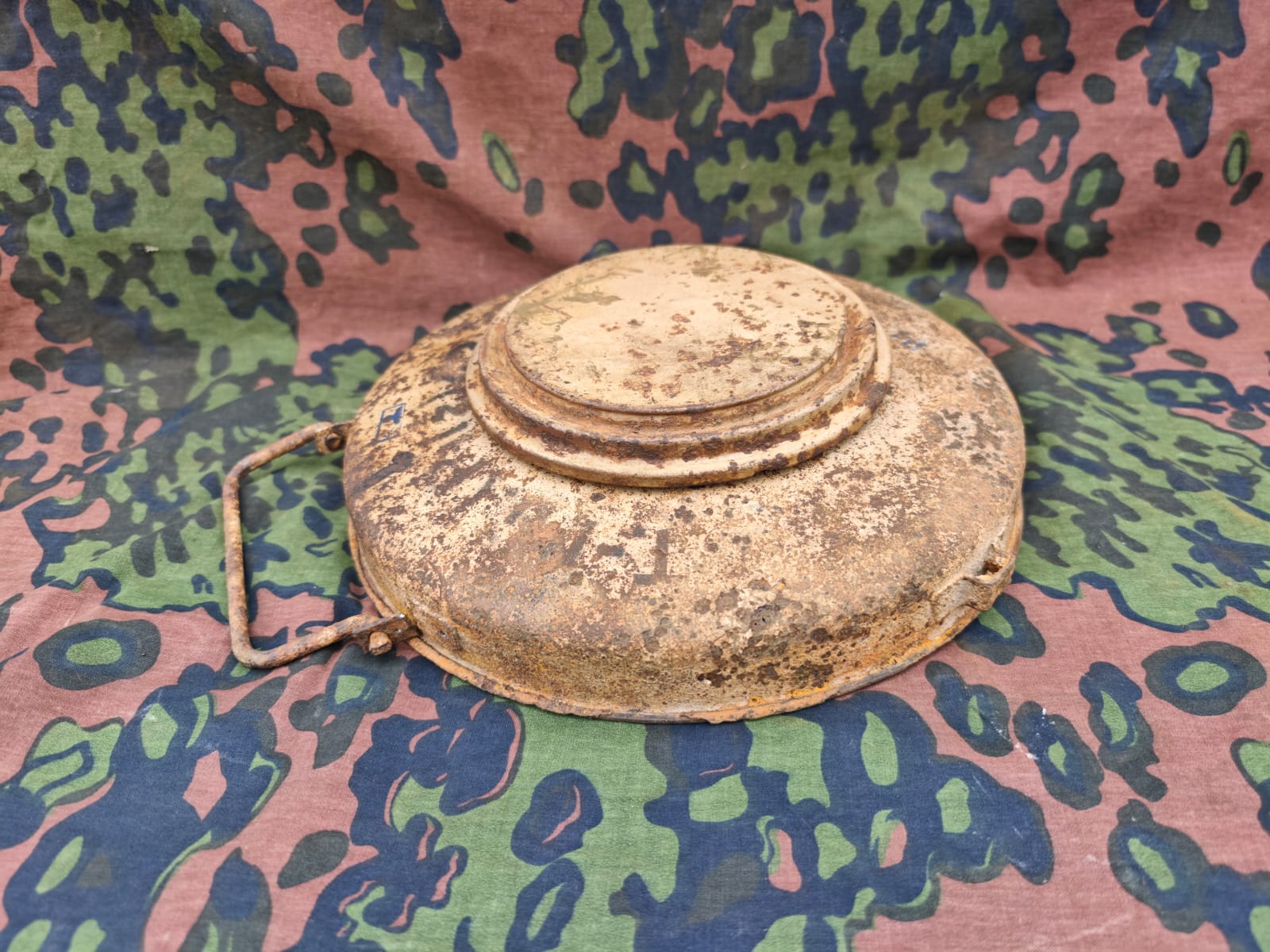 Original WWII German T.Mi.43 (Tellermine 43) anti-tank mine.