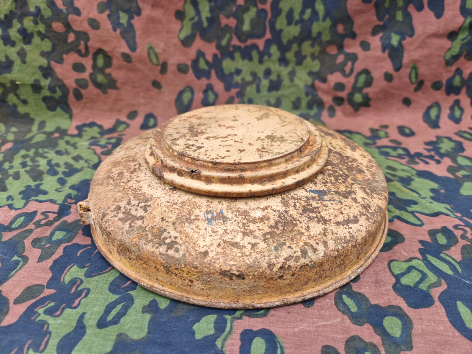 Original WWII German T.Mi.43 (Tellermine 43) anti-tank mine.