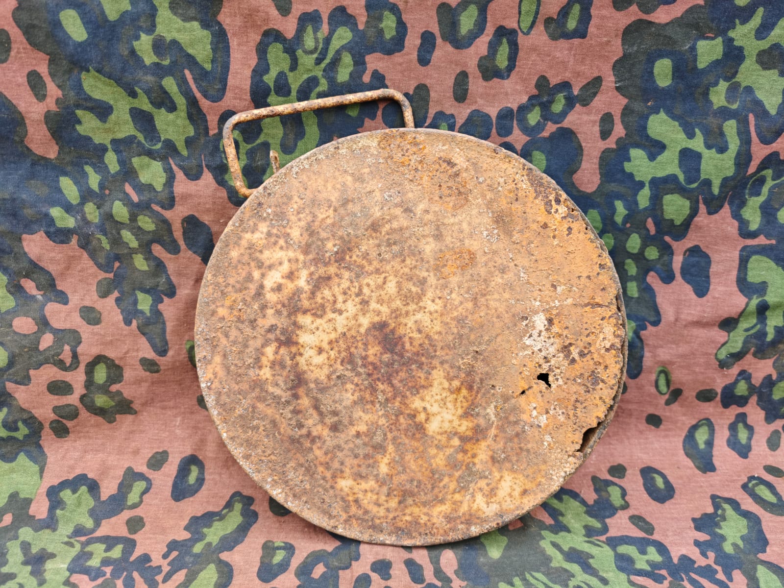 Original WWII German T.Mi.43 (Tellermine 43) anti-tank mine.