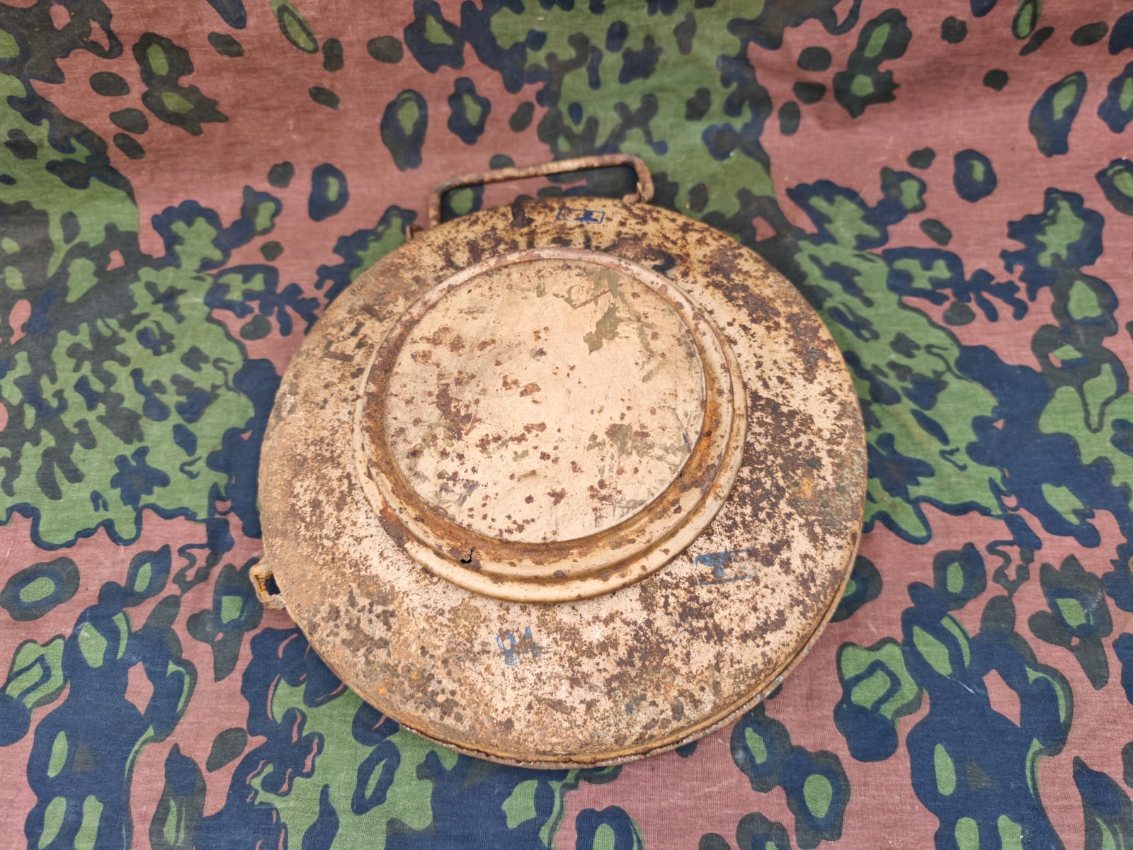 Original WWII German T.Mi.43 (Tellermine 43) anti-tank mine.