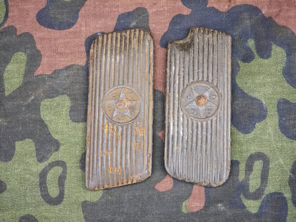 Original Soviet TT-33 Bakelite grip panels – relic pair