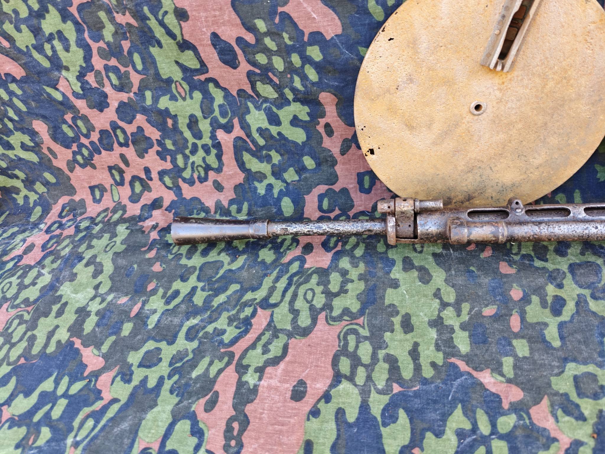 Soviet DP27 Degtyarev Light Machine Gun with 2 Drum Magazines