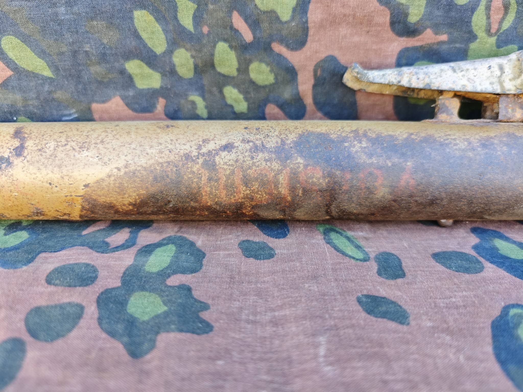 Original WWII German Panzerfaust 60 launch tube relic.