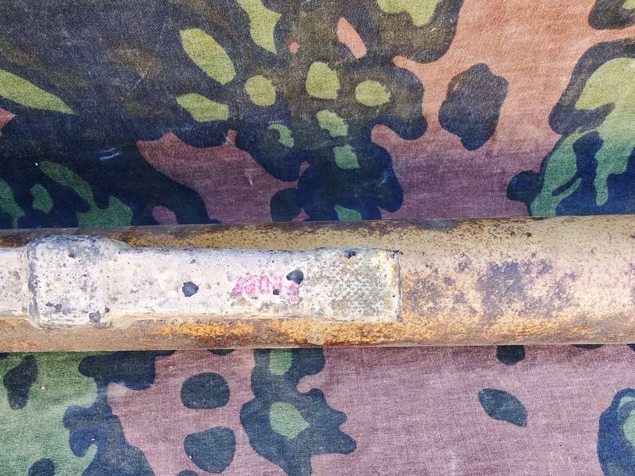 Original WWII German Panzerfaust 60 launch tube relic.