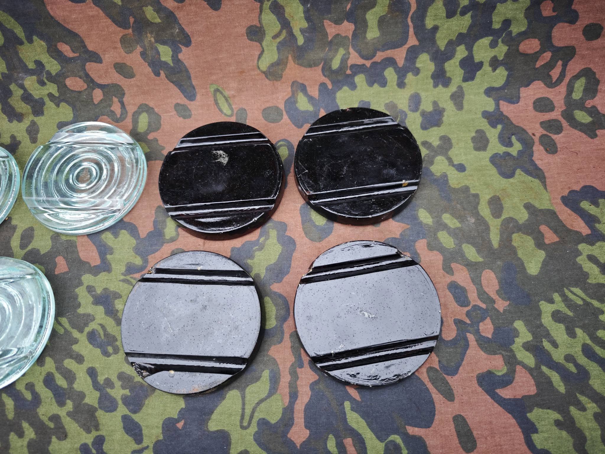 Original WWII German Glass 43 Lids