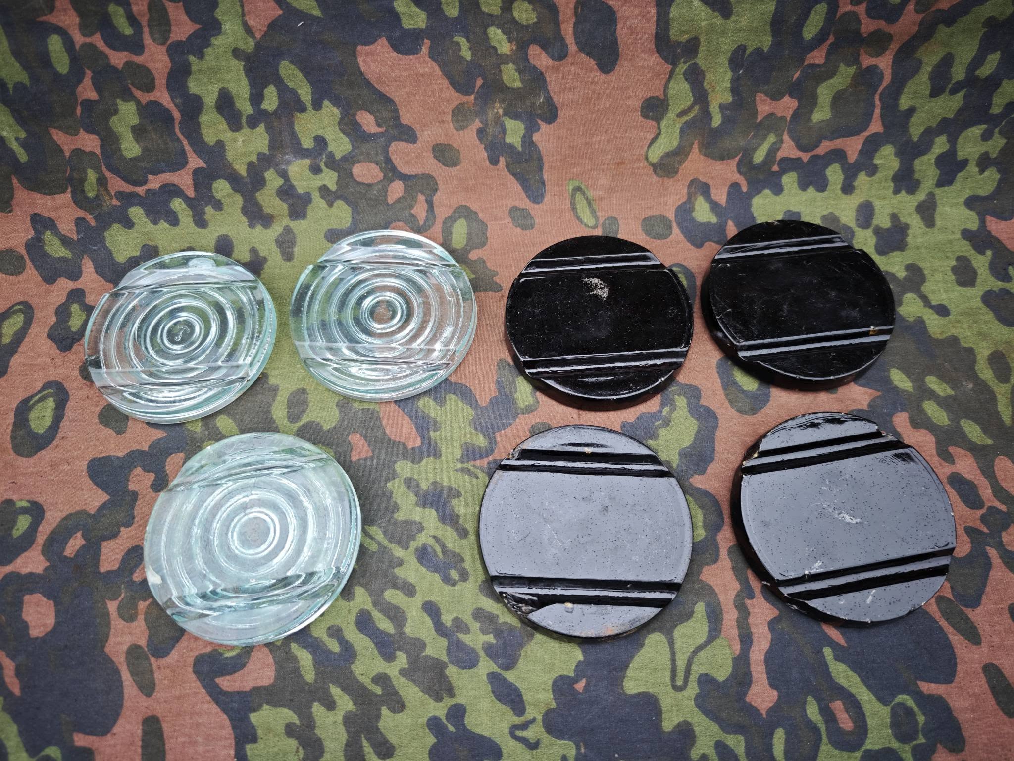 Original WWII German Glass 43 Lids