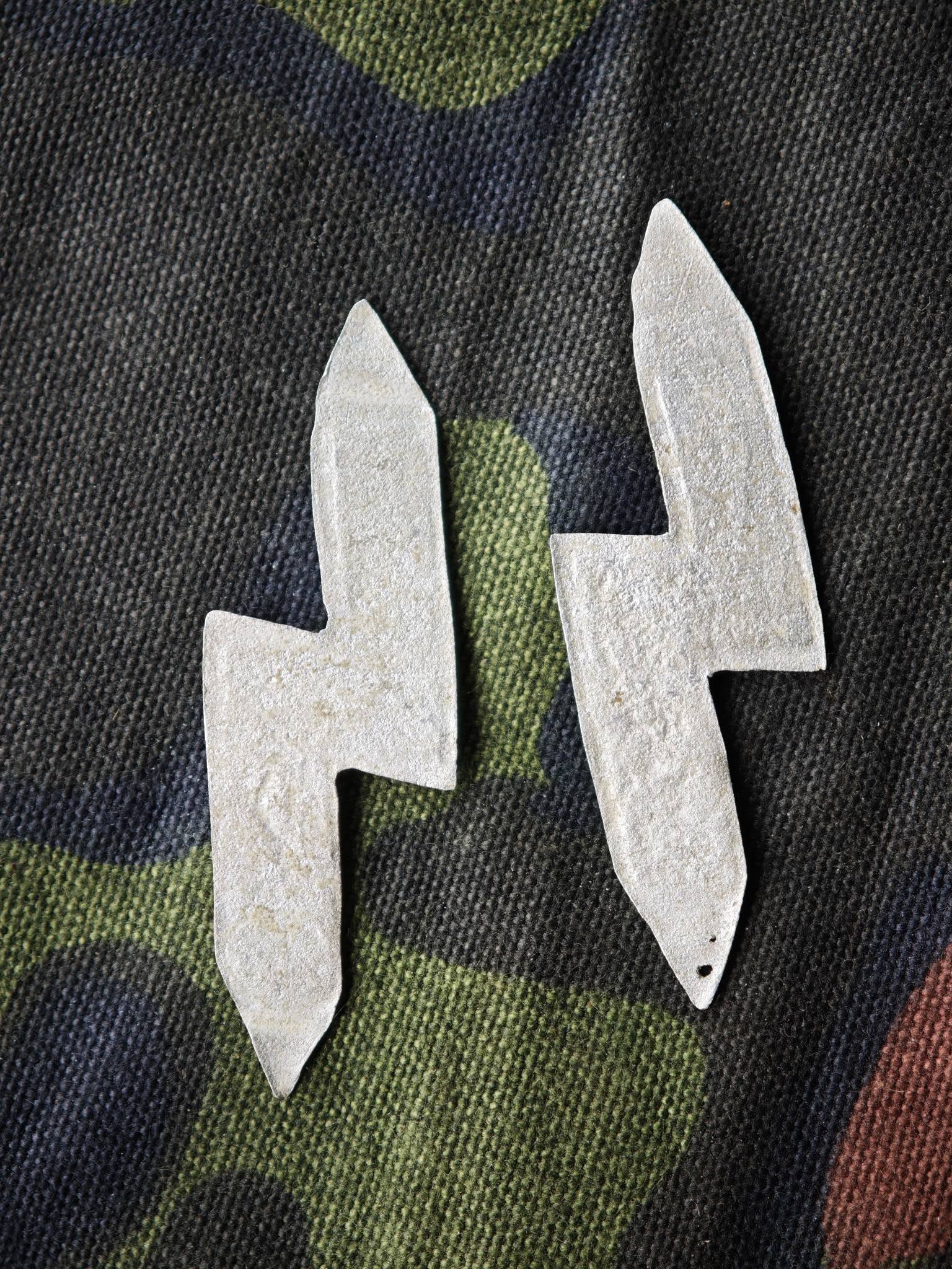 Original Latvian Legion SS Collar Runes (Pair)